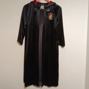 Harry Potter Gryffindor Child/Youth Cape Robe Black Velour Size Large